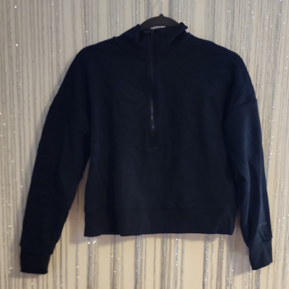 Fabletics catarina mock neck Zip-Up Sweater xs black